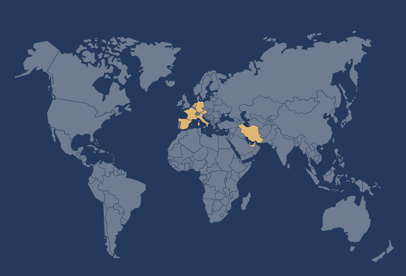 2025 Update of Visited Countries Map