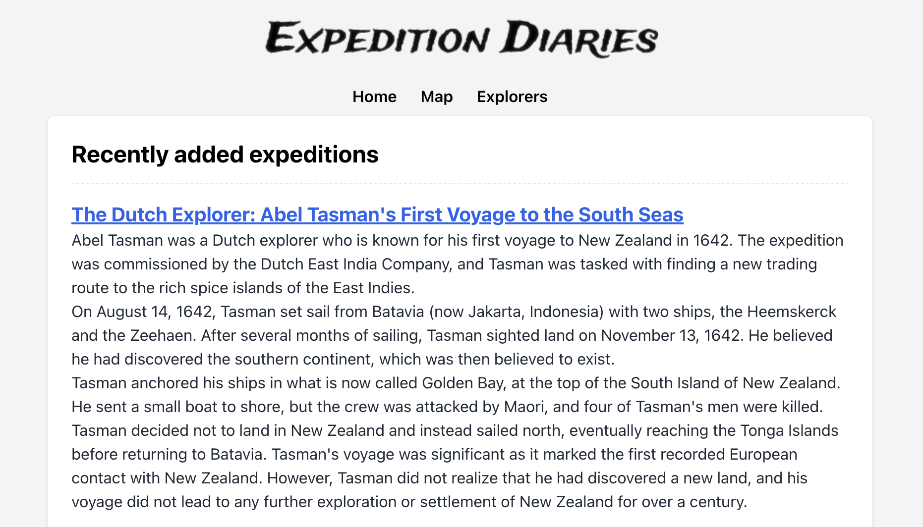 The cover image of Expedition Diaries: A Project to Learn.